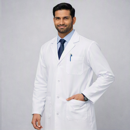 Classic White Doctor’s Coat – Professional Medical Apron
