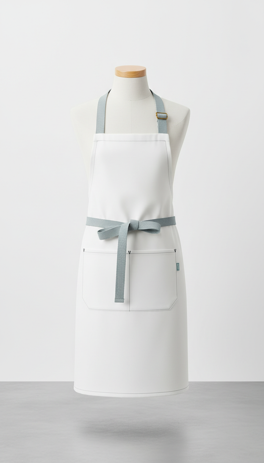 Porcelain white hospitality apron stain shield