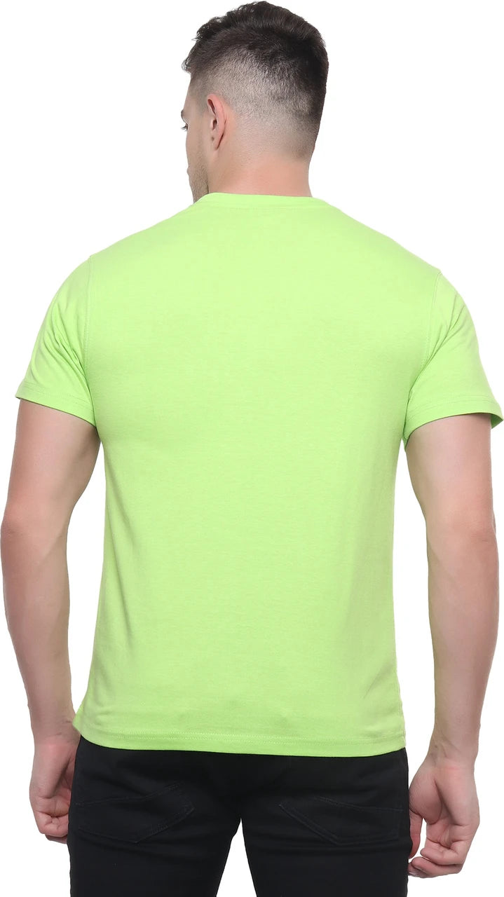 Fluorescent Green Cotton T‑shirt