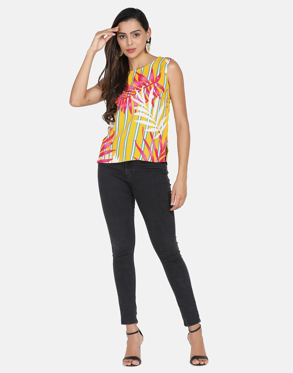 Vibrant sleeveless top