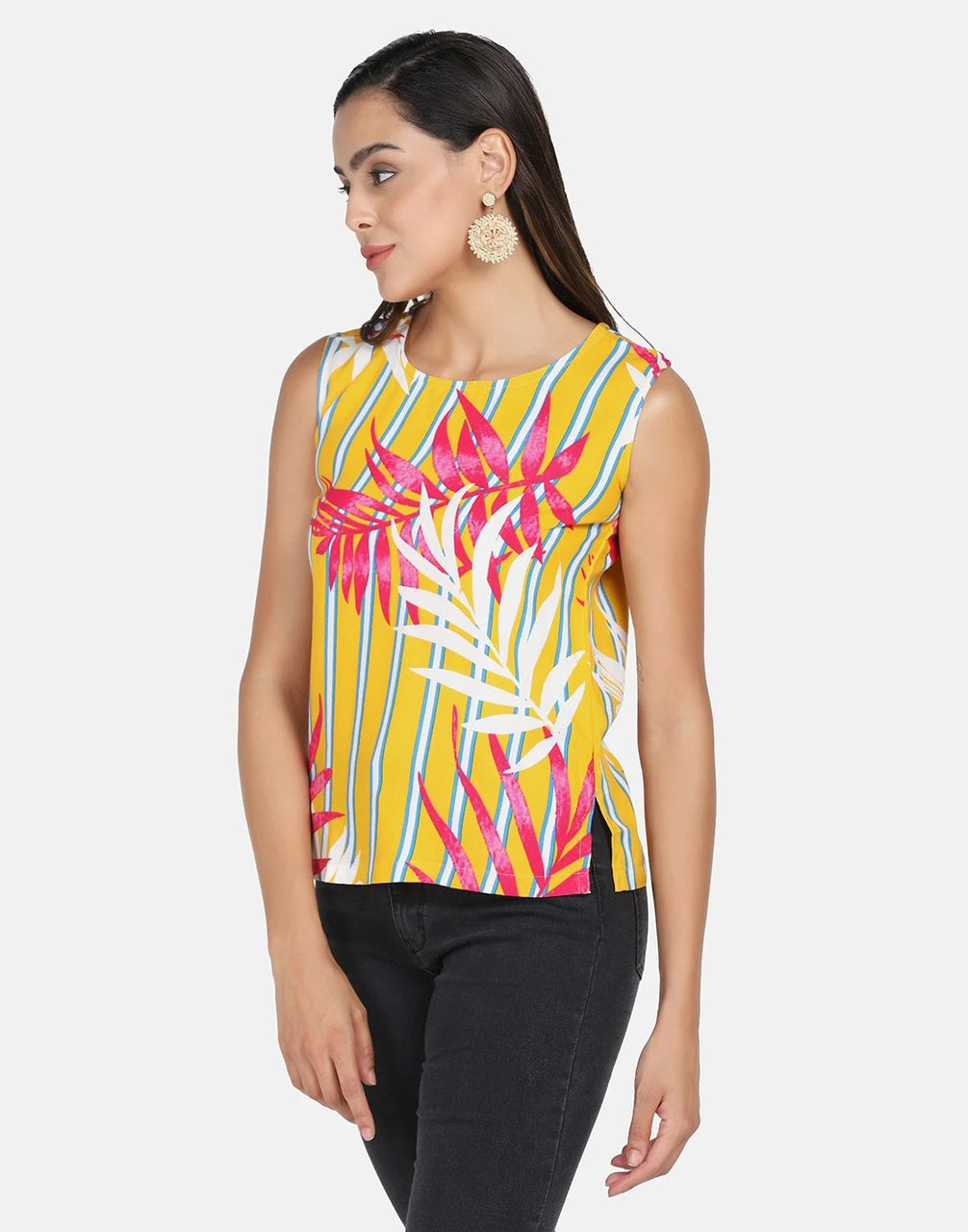 Vibrant sleeveless top