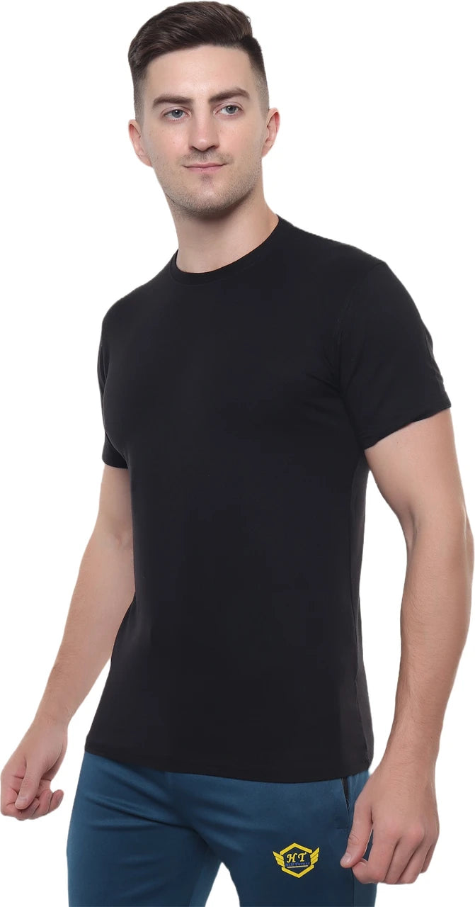 Classic Black Cotton T‑Shirt