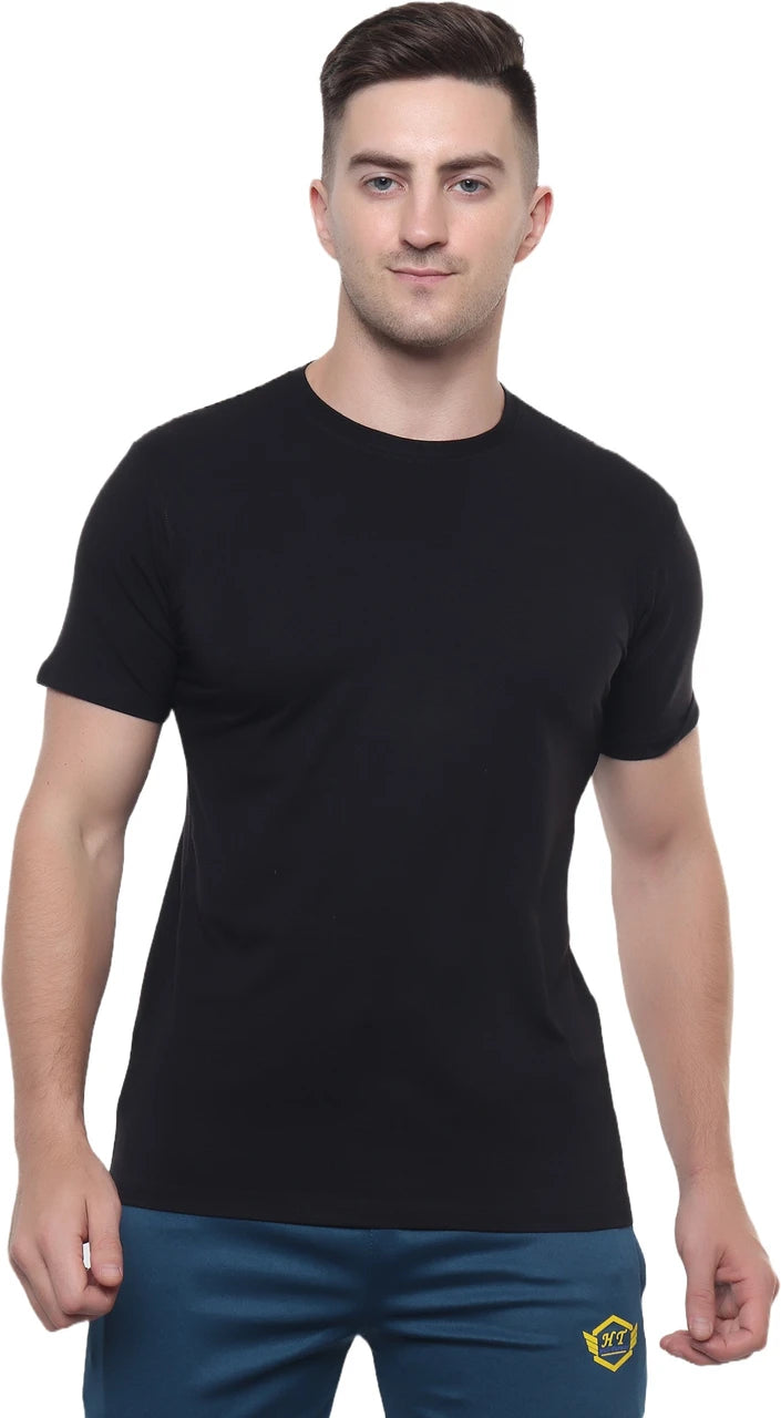 Classic Black Cotton T‑Shirt