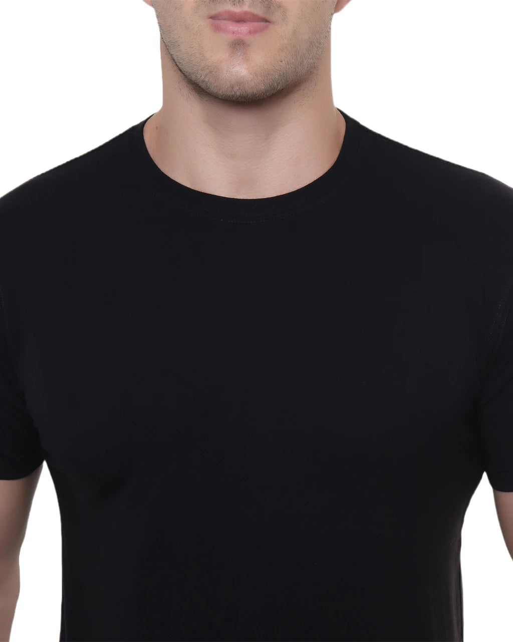 Classic Black Cotton T‑Shirt