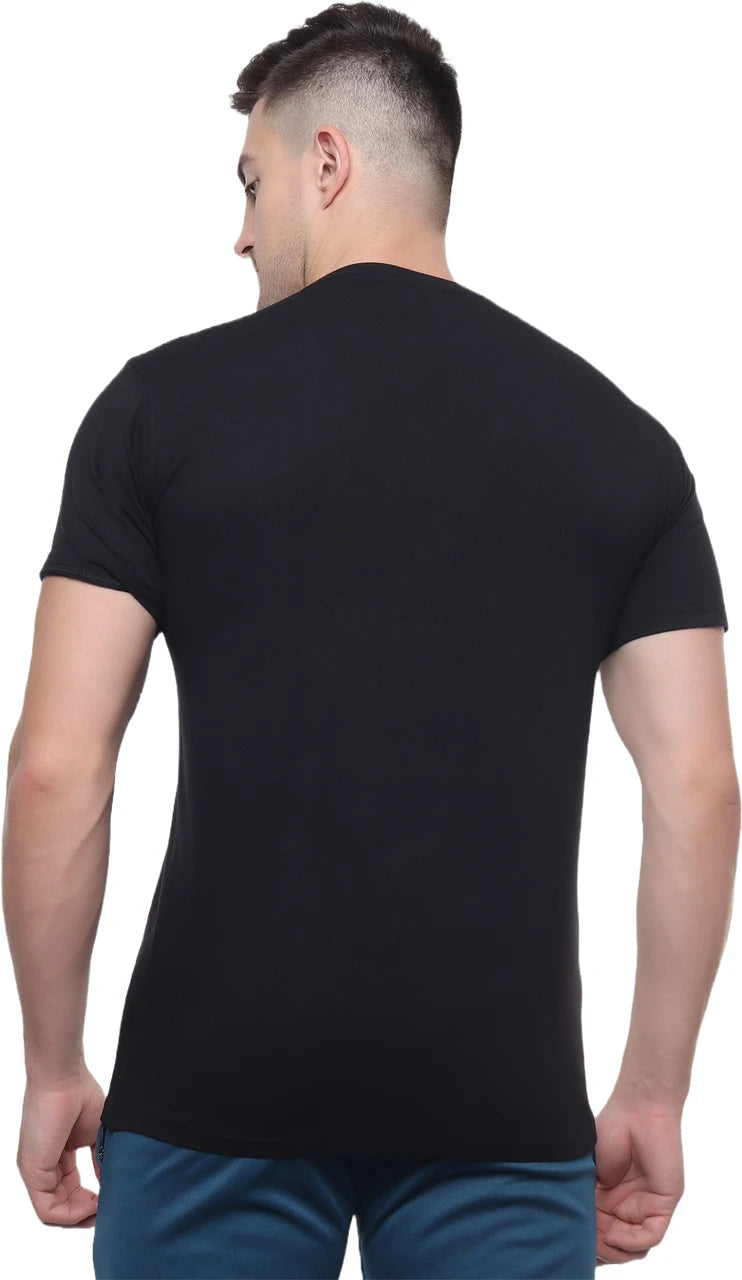 Classic Black Cotton T‑Shirt