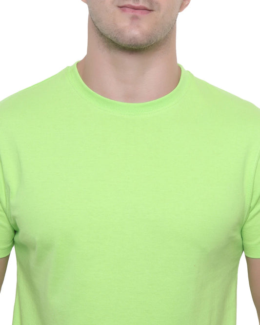 Fluorescent Green Cotton T‑shirt