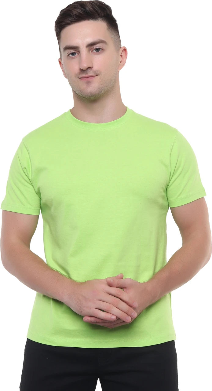 Fluorescent Green Cotton T‑shirt
