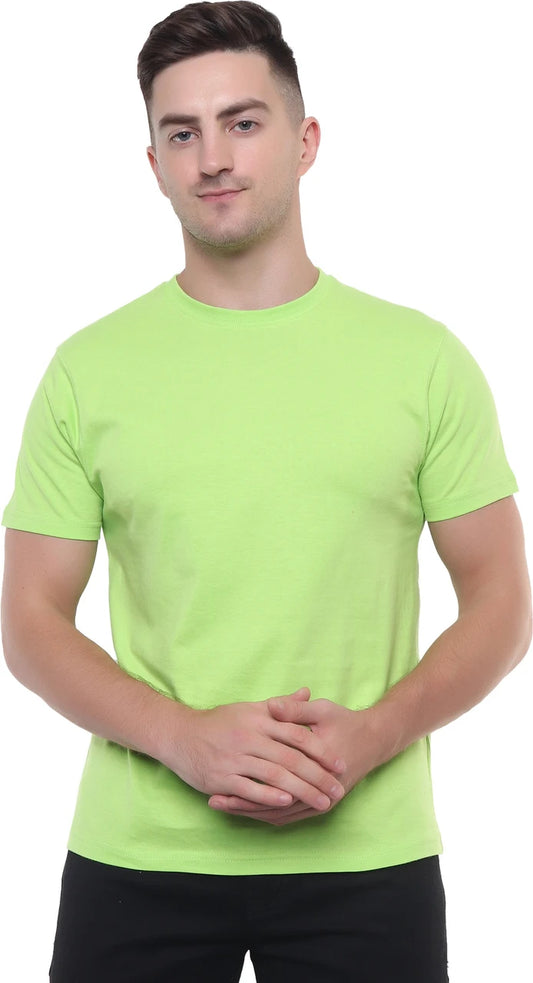 Fluorescent Green Cotton T‑shirt