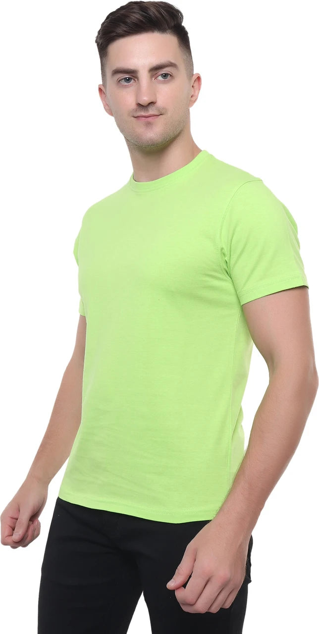 Fluorescent Green Cotton T‑shirt